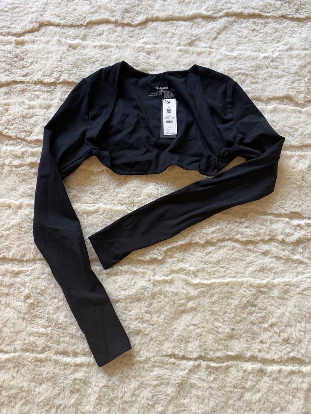 Garage Black Bolero Shrug - Long Sleeve
